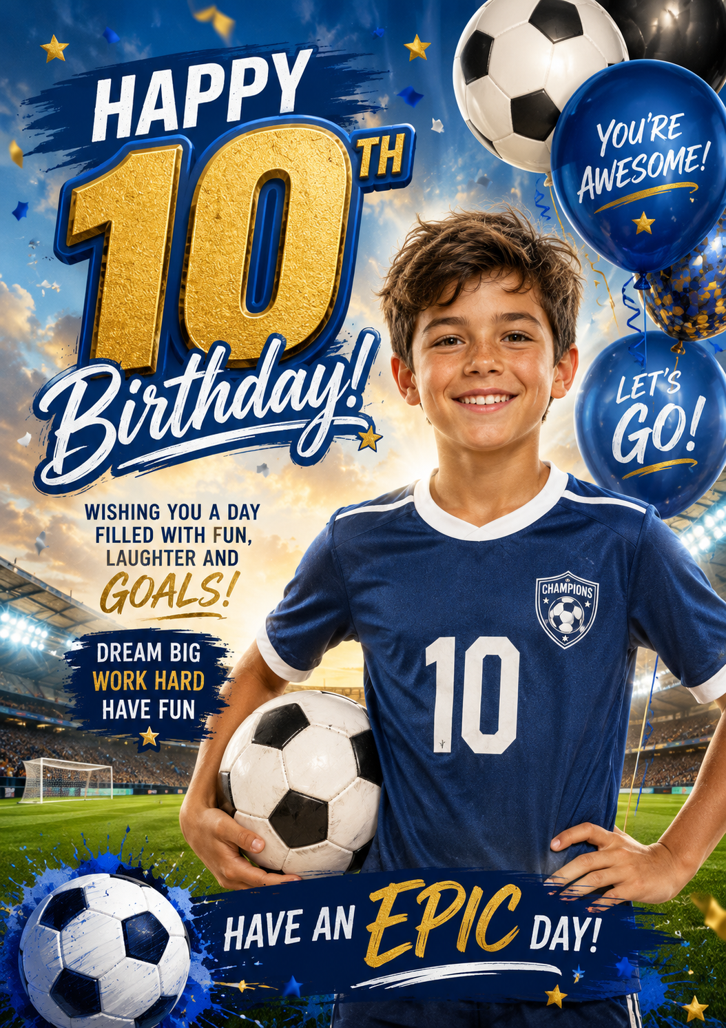 Soccer Birthday Card